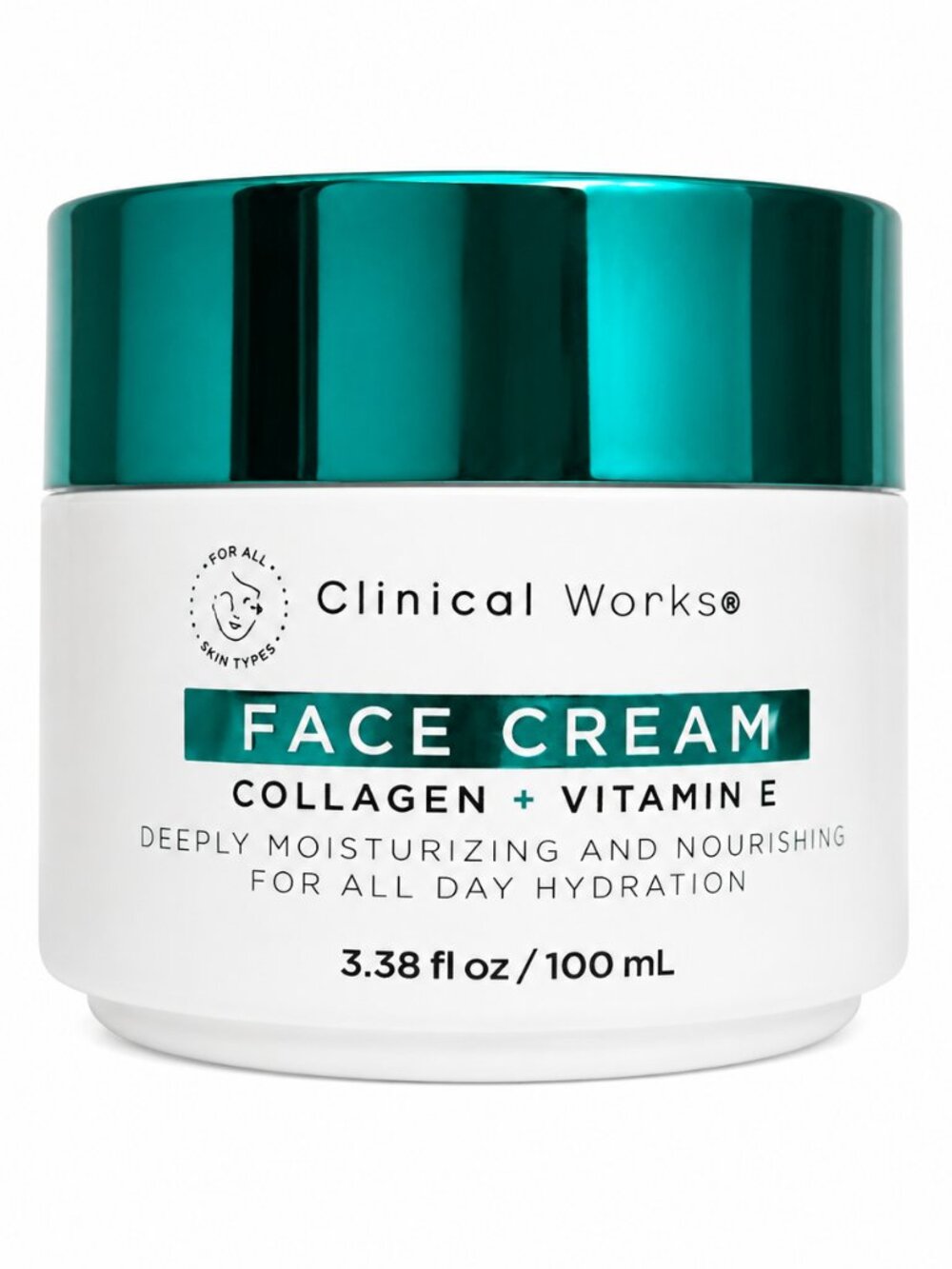 Clinical Works Face Cream Collagen + Vitamin E Moisturizing Facial Cream